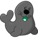 download Seal clipart image with 180 hue color
