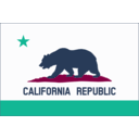 download Flag Of California Solid Color Border clipart image with 180 hue color