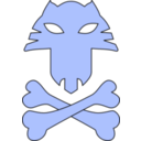 download Cat Pirates Symbol clipart image with 180 hue color