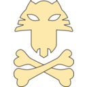 download Cat Pirates Symbol clipart image with 0 hue color