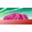 download Ayers Rock Australia clipart image with 315 hue color