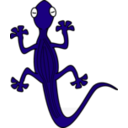 download Gecko clipart image with 180 hue color