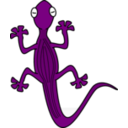 download Gecko clipart image with 225 hue color