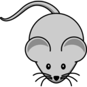 download Simple Cartoon Mouse clipart image with 45 hue color