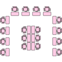 download Classroom Seat Layouts clipart image with 90 hue color