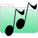 download Music Folder Icon clipart image with 315 hue color