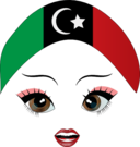 Pretty Libyan Girl Smiley Emoticon