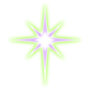 download Star clipart image with 225 hue color