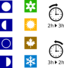 Moon Phases Seasons Dst Symbols