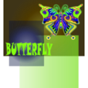 download Butterfly clipart image with 45 hue color