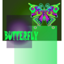 download Butterfly clipart image with 90 hue color