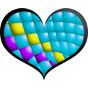 download Red Heart clipart image with 225 hue color