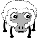 download Sheep002 clipart image with 225 hue color