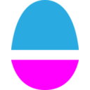 download Magenta And Blue Egg clipart image with 0 hue color