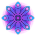 download Flower Burst clipart image with 225 hue color