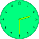 download Clock clipart image with 90 hue color