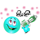 download Boy Toy Gun Smiley Emoticon clipart image with 135 hue color
