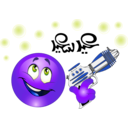 download Boy Toy Gun Smiley Emoticon clipart image with 225 hue color