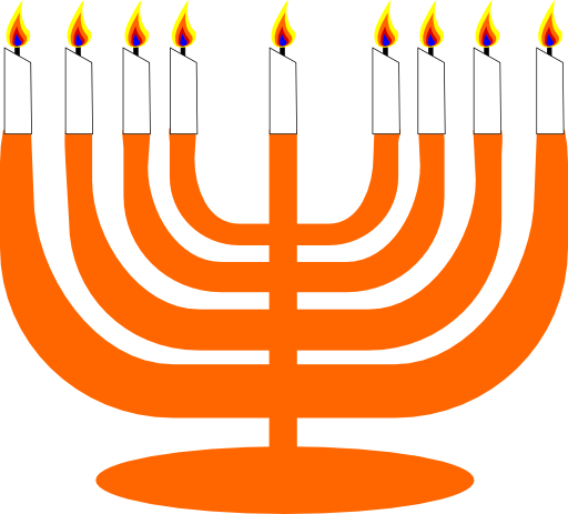 Simple Menorah For Hanukkah