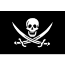 download Pirate Flag Jack Rackham clipart image with 90 hue color