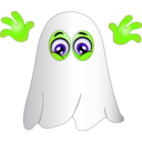 download Ghost Smiley Emoticon clipart image with 45 hue color