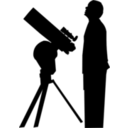 download Amateur Astronomer clipart image with 45 hue color