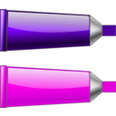 download Color Tube Redorange clipart image with 270 hue color