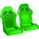 download Racing Seats clipart image with 270 hue color