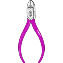 download Diagonal Cutting Pliers clipart image with 315 hue color