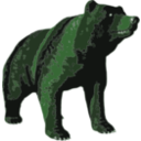download Brown Bear clipart image with 90 hue color