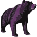 download Brown Bear clipart image with 270 hue color
