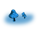 download Mushrooms clipart image with 180 hue color