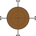 download Sniper Target clipart image with 270 hue color