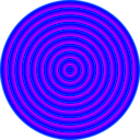 download 48 Circle Solar Target clipart image with 225 hue color