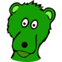 download Drawn Bear clipart image with 90 hue color