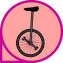 download Unicycle Icon clipart image with 315 hue color
