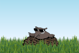 Lucky Mole In The Meadow