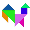 download Tangram clipart image with 90 hue color