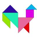 download Tangram clipart image with 135 hue color