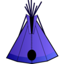 download Teepee clipart image with 225 hue color
