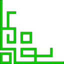 download Orleans Express Lower Left Corner clipart image with 90 hue color