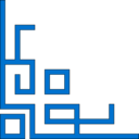 download Orleans Express Lower Left Corner clipart image with 180 hue color