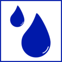download Eco Green Drop Of Water Icon clipart image with 135 hue color