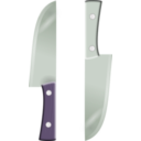 download Two Knifes clipart image with 270 hue color