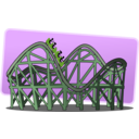 download Roller Coaster clipart image with 90 hue color