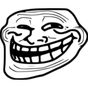 download Troll Face Problem clipart image with 90 hue color