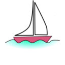 download Boat clipart image with 315 hue color