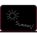 download Summer School Blackboard clipart image with 315 hue color