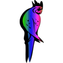 download Parrot clipart image with 270 hue color