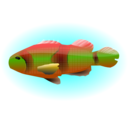download Colourful Fish clipart image with 0 hue color